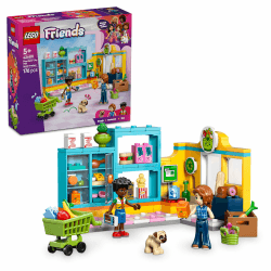 LEGO Friends Heartlake City Mini-Markt - Spielzeugladen mit 2 Mini Puppen, Hundefigur, Kasse & Spielzeug Lebensmittelzubehör - Geburtstagsgeschenk für Mädchen ab 5 Jahren - 42680 Angebot bei HelloDeals
