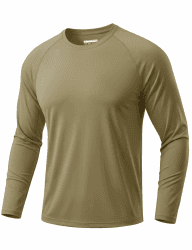 TACVASEN Herren UPF 50+ UV Sonnenschutz Langarmshirt Outdoor Langarm T-Shirt Rashguard XL 05-stumpfes Cyan Angebot bei HelloDeals