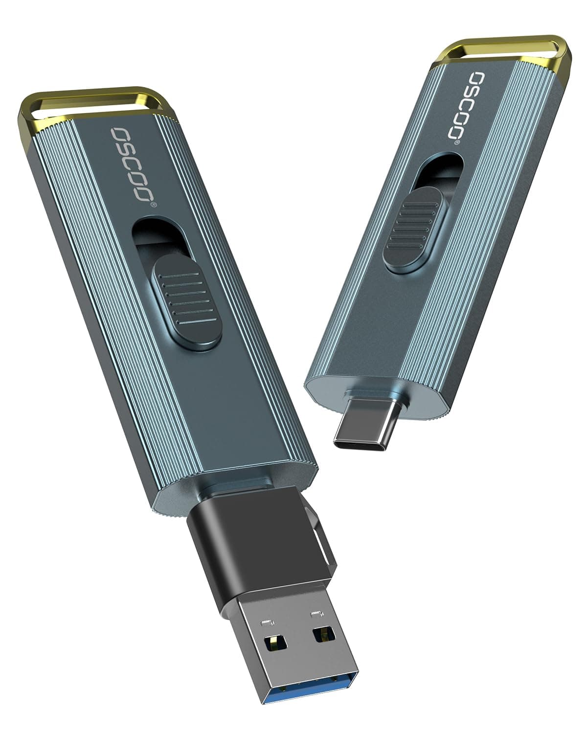 1TB Externe Festplatte Bis zu 2100MB/s USB 3.2 Gen2x2 Dual Interface Externe tragbare USB SSD Memory Stick für Android/Phone/Tablet/Windows/Laptop 1TB 1TB Angebot bei HelloDeals