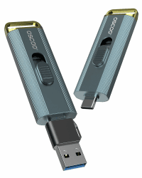 1TB Externe Festplatte Bis zu 2100MB/s USB 3.2 Gen2x2 Dual Interface Externe tragbare USB SSD Memory Stick für Android/Phone/Tablet/Windows/Laptop 1TB 1TB Angebot bei HelloDeals