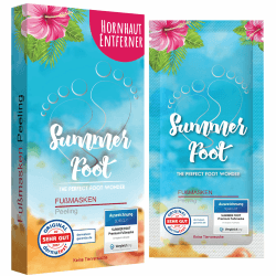 Summer Foot Premium Hornhaut-Entferner - Hornhaut Fußmaske für weiche Füße - Anti Hornhaut-Socken für effektive Fußpflege - dermatologisch getestet - Frauenmaske 1 Paar (2 Masken) für Sie Angebot bei HelloDeals