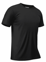 TACVASEN Herren Uv-Schutz T-Shirts UPF 50+ Kurzarm Sonnenschutz Tee Uv Shirts Schwimmshirt 3XL 02-schwarz Angebot bei HelloDeals