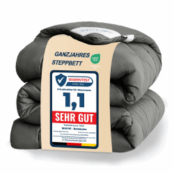 WAVVE Bettdecke 135x200 Ganzjahresdecke Ohne Bezug Ganzjahresdecke 4 Jahreszeiten, Steppdecke 300gsm Mikrofaser 135x200cm, Super Weiche Zudecke Schlafdecke Atmungsaktive 135 x 200 Grau 135x200 cm Angebot bei HelloDeals