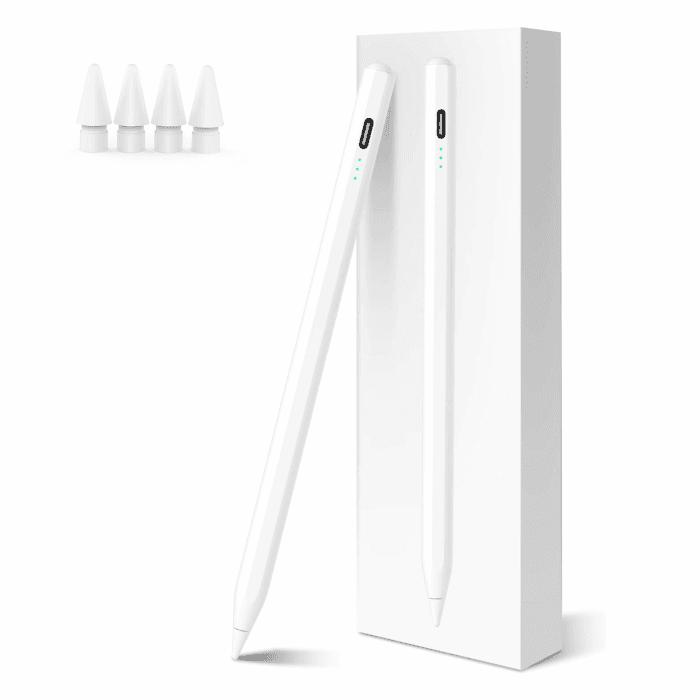Varkda Stift für iPad (2018–2026) – Hochpräzise, 2-fache Schnellladung | Kompatibel mit iPad 6.–11. Gen (A16), iPad mini 5/6/7, iPad Air 3.–6. Gen (M2/M4), iPad Pro 11/12,9"1.–6. Gen, M4 11/13" Weiß Angebot bei HelloDeals