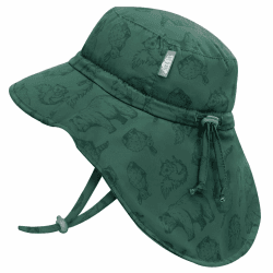 Jan & Jul Kinder Grow-with-Me Aqua-Dry Abenteuer-Sonnenhut 2-5 Jahre Grün Angebot bei HelloDeals