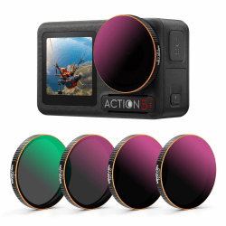 ND-Filter-Set für DJI Osmo Action 5 Pro, CPL + ND-Filter-Set, Kompatibel Mit Osmo Action 4/3 Zubehör, 4er-Pack (CPL, ND8, ND16, ND32) Action 4/5 Pro Angebot bei HelloDeals
