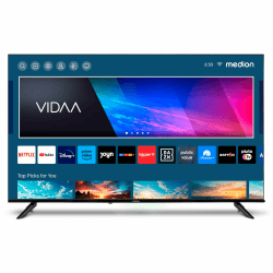 MEDION X15056 125,7 cm (50 Zoll) QLED Fernseher (Smart-TV, 4K Ultra HD, HDR, VIDAA Store, Netflix, Prime Video, Disney+, DAZN, HbbTV, PVR, Bluetooth, MD 33100) 50 " QLED | Sidestand Angebot bei HelloDeals