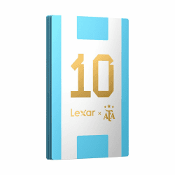 Lexar SL500 Portable SSD 1TB AFA Edition, Argentinien-Weltmeisterschafts-Co-Branding, bis zu 2000 MB/s Lese- und 1800 MB/s Schreibgeschwindigkeit, USB 3.2 Gen 2x2, schlankes & Robustes Metallgehäuse AFA Edition - SL500 1TB Angebot bei HelloDeals