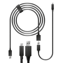 Lioncast Ladekabel für Xbox / PS5, 3,5m + 0,5m Schnell-Ladekabel Controllerkabel für Dualsense, mit Nylonmantel (Knickschutz) Angebot bei HelloDeals