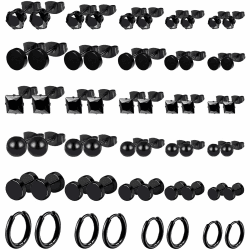 29 Paar Edelstahl Ohrringe für Damen Herren Hypoallergen Schwarz Ohrringe Runde Knorpel Piercing Ohrstecker Set Klein Edelstahl Creolen Ohrstecker Herren Schmuck 3/4/5/6/7MM 29 Paare Angebot bei HelloDeals
