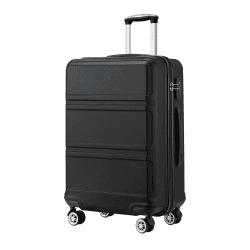 KONO Koffer Hartschalenkoffer, ABS+PC Trolley mit TSA Schloss, 360° Leisen Rollen,Klein/Mittelgroß/Groß/Großer Reisekoffer für Langreisen-und Kurz,S/M/L/XL/XXL L(65cm) Schwarz Angebot bei HelloDeals