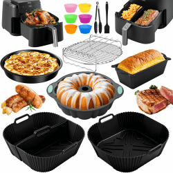 Heißluftfritteuse Zubehör für COSORI Turboblaze XXL 6L Airfryer XXL 5,5L 6,4L, Airfryer Zubehör für COSORI ICONIC Airfryer 6,2L, und Anderen 4,7-8,3L Fritteuse. 24 cm Angebot bei HelloDeals