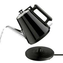 Wasserkocher 0,9 L, 1360 W, Edelstahl innen, Schwarz | 304 Edelstahl Innenbehälter, Retro-Design, BPA-frei, automatische Abschaltung, für Zuhause Büro Wohnheim, Kaffee & Tee Angebot bei HelloDeals