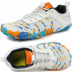 Barfußschuhe Herren Damen Breite Barfussschuhe Traillaufschuhe Weit Five Finger Zehenschuhe Minimalistische Zero-Drop Sohlen Wanderschuhe Fitnessschuhe Komfort Leicht Laufschuhe Unisex 36-46EU 43 EU Weiß Angebot bei HelloDeals