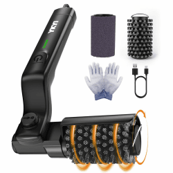 YKYI Elektrische Grillbürste, Kabelloser Grillreiniger mit 180° Winkel, USB-C Wiederaufladbar, Edelstahl-Bürstenkopf & Reinigungsschwamm, IPX7 Wasserdicht, Für Grillrost & alle Grills Schwarze Angebot bei HelloDeals