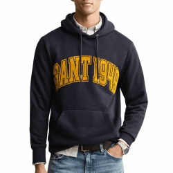 GANT Herren Graphic Hoodie Kapuzenpullover 3XL Evening Blue Angebot bei HelloDeals