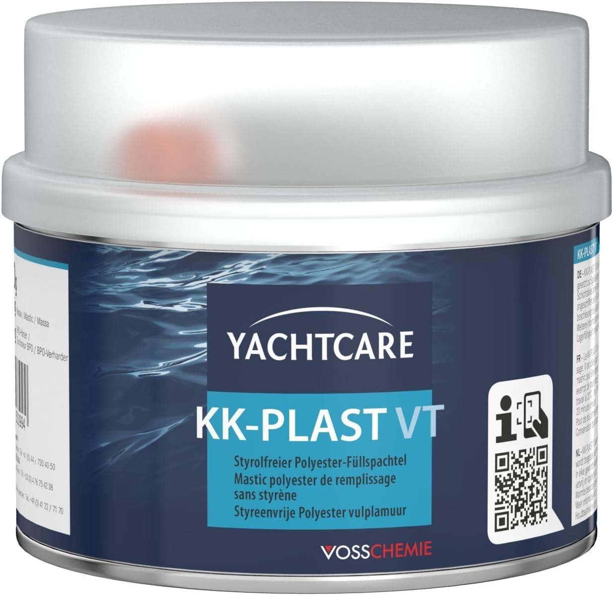 Yachtcare Füllspachtel 500g styrolfrei - 2K Spachtelmasse Auto-Boot-Holz | KFZ Karosseriespachtel auch für die Reparatur von Metall, GFK, Kunststoff - schnell trocken und schleifbar, geringer Schrumpf 500 g (1er Pack) Angebot bei HelloDeals