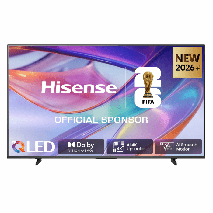 Hisense 55E7DS Fernseher 55 Zoll, 4K UHD QLED, Smart TV, Hi-View AI Engine, 60Hz Game Mode Plus, Dolby Vision IQ, HI-QLED Colour, Filmmaker Mode, AI Smooth Motion, Airplay, Sprachsteuerung[2026] Angebot bei HelloDeals