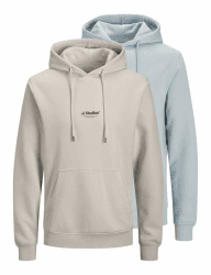 JACK & JONES Herren Jjesoho Sweat Hood 2Pk Mp (2er Pack) M Celestial Blue Angebot bei HelloDeals