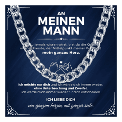 XUANPAI Sohn Geschenke Halskette Herren Silber - Kette Kubanische Edelstahl Ketten Hip-Hop Halskette für Männer Jungs Geburtstag Geschenk für Sohn Mann-Neu 45cm-8MM Angebot bei HelloDeals