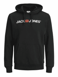 JACK & JONES Male Kapuzenpullover Logo Kapuzenpullover | Hoodie L Schwarz Angebot bei HelloDeals