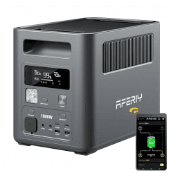 AFERIY 1800W Tragbare Powerstation, 1024Wh LiFePO4 & 1Std Schnellladung Solargenerator, <10ms USV, 9 Ausgänge, mit APP, BMS, Reine Sinuswelle 230V, für Outdoors Camping/RV/Garten/Notfall 【2026 Neue】 1800-A Angebot bei HelloDeals