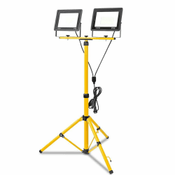 200W Led Baustrahler, 20000LM Superhelle Arbeitsleuchte mit Verstellbarer Stativ und 3m Kabel EU Stecker, Arbeitsscheinwerfer Wasserdicht IP66 für Garage Werkstatt Baustelle, Kaltweiß (200, Watt) 200 Watt Angebot bei HelloDeals