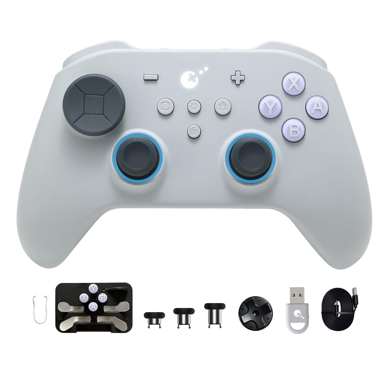 GuliKit TT Max Wireless Game Controller,Bluetooth,Hyperlink Wireless Adapter,Wired, Anti-Drift 720° TMR Joysticks, for Switch/2/PC/Android/iOS, Grey TTMAX-Grey Angebot bei HelloDeals