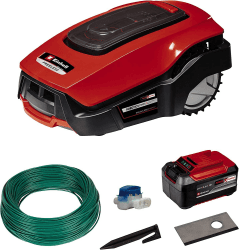 Einhell Mähroboter FREELEXO 1200 LCD BT (für bis zu 1200 m², Multizonen-Mäher, Bluetooth App-Steuerung, für Steigungen bis 35%, inkl. PXC-Akku und Installationszubehör) 1200 m² inkl. Installations Kit Angebot bei HelloDeals