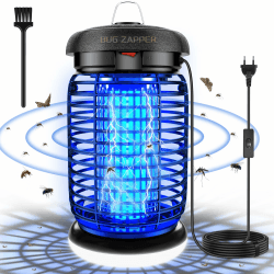 seenlast Insektenvernichter elektrisch, Mückenlampe 4200V Fliegenfalle mit 15W UV + 9W LED Mückenfalle elektrisch, IPX4 wasserdicht, Mückenabwehr für drinnen/draußen (3m Kabel) KN02 Set mit 3M Kabel Angebot bei HelloDeals