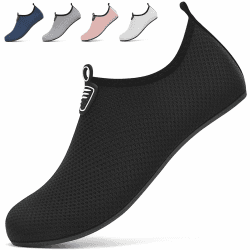 BARFULKER Schwimmschuhe Badeschuhe Damen Herren - Schnell Trocknend Wasserschuhe Leicht Strandschuhe Surfschuhe für Männer Frauen, Aquaschuhe für Pool Beach Yoga 43 EU A Schwarz Angebot bei HelloDeals