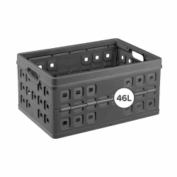 Sunware Square Klappbox faltbar stabil 46L – 54x38x26,5cm – klappkiste robust mit handgriffen – faltbare Aufbewahrungsbox 46L 46 Liter Angebot bei HelloDeals
