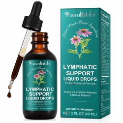 Lymphdrainage-Tropfen 60Ml, Pflanzliche Komplexformel, Unterstützt Die Gesundheit Des Lymphsystems Und Das Natürlichegleichgewicht Des Körpers, Reduziert Schwellungen Und Reinigt Die Lymphe Angebot bei HelloDeals