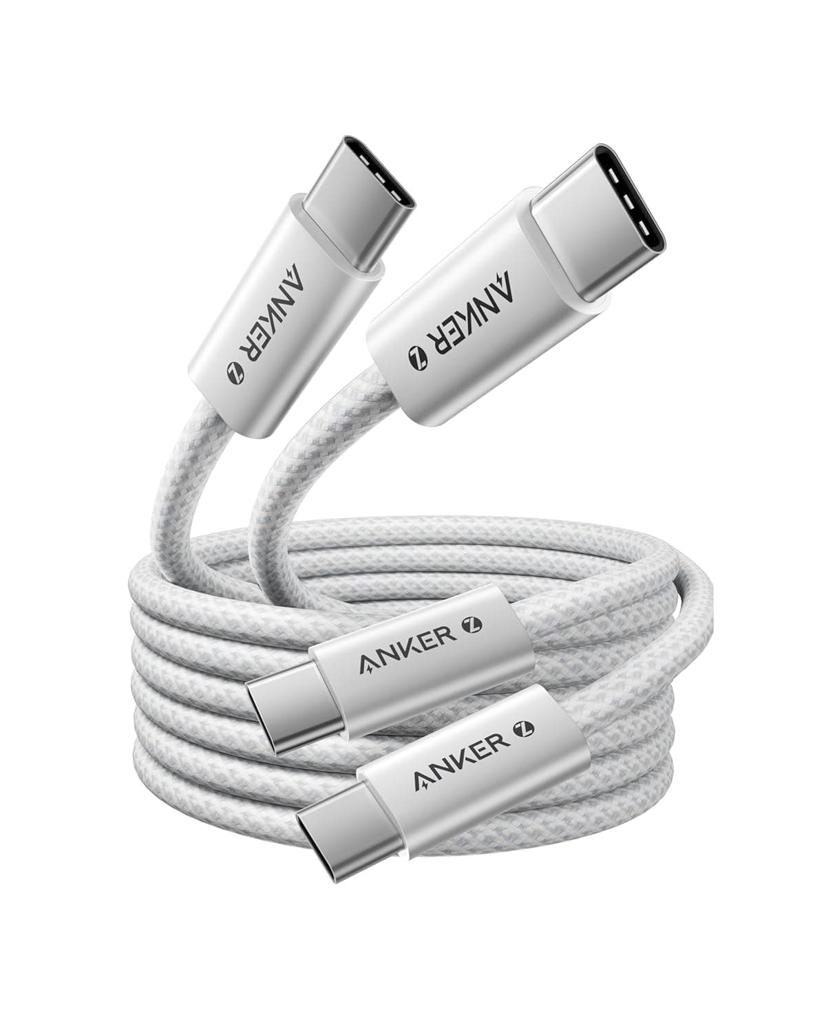 Anker 240W USB C Kabel, [2 Stück 1,8m] PD 3.1 Schnellladekabel USB C auf USB C Kabel, USB C Ladekabel für iPhone 17 Pro Max/iPhone Air/16/15 Serie, Samsung Galaxy S26/S25, MacBook Pro/Air, iPad Pro 1,8m+1,8m Weiß Angebot bei HelloDeals