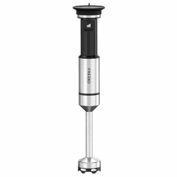 FRESKO Stabmixer 1000W, Stufenlos Regulierbare Geschwindigkeiten, Pürierstab aus Edelstahl mit Schutzhülle für Kochgeschirr, Rührstab für Babynahrung, Suppe, Smoothies, Püree und Sauce, Schwarz Angebot bei HelloDeals
