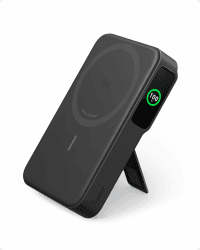 Anker MagGo Power Bank, Qi2-zertifiziertes 15W schnelles MagSafe-kompatibles mobiles Ladegerät, 10.000mAh Akku, Smartes Display & klappbarer Ständer, Für iPhone 17/16/15/14/13/12, Inkl. USB-C Kabel Schwarz Angebot bei HelloDeals