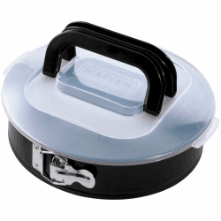 ORIGINAL KAISER Inspiration Springform 26 cm rund, Flachboden, runde Backform mit Deckel antihaftbeschichtet, Kuchenform rund auslaufsicher, Backform mit Deckel, Kuchen Transportbox Angebot bei HelloDeals
