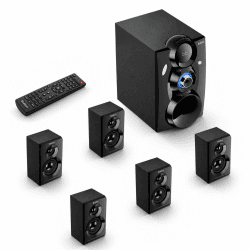 Bobtot Kabelloses Surround Sound System für Heimkino, 1000 W Surround-Lautsprecher, 8-Zoll-Subwoofer, 5.1/2.1-Kanal-System mit tiefen Bässen US-auf-EU-Steckeradapter im Lieferumfang enthalten Angebot bei HelloDeals