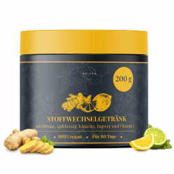 Stoffwechselgetränk – Morgen-Wake-Up Shake mit Zitrone, Ingwer, Apfelessig, Limette & Vitamin C – Getränkepulver für die Morgenroutine – vegan – ohne Zusätze – 200g Angebot bei HelloDeals