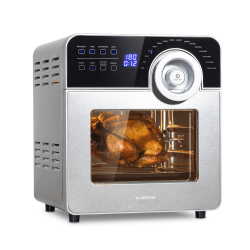 Klarstein AeroVital Cube Chef Heißluftfritteuse - 1700 W Heissluftfriteuse, Airfryer mit Touchscreen, 16 Programme, 50-220 °C, 14 L, ca. 10 h Zeitvorwahl, Edelstahl, silber Angebot bei HelloDeals