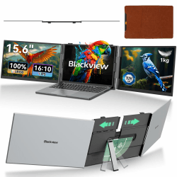 Blackview Laptop Monitor Erweiterung 15,6", 16;10 100% sRGB 1200P FHD, Niedriges Blaulicht Portabler Monitor Arbeit mit 14" -17,3" Laptops Kompatibel mit Windows/Mac/Android/ PS5(1Kg) DCM8(15.6") Angebot bei HelloDeals