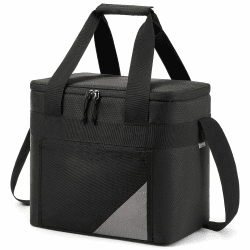 Isolierte Kühltasche 30L – Große Faltbare Picknicktasche für Auto und Einkauf, Leichte Tragbare Kühlbox für Camping, Strand, Picknick und Reisen, Schwarz Schwarz 30L Angebot bei HelloDeals