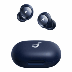 soundcore by Anker Space A40, Automatische Geräuschunterdrückung bis 98%, Kabellose Earbuds, 50h Wiedergabe, Hi-Res Sound, Bequemes Design, App Steuerung (Blau) Angebot bei HelloDeals