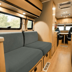 SYLC Bezüge Für Wohnwagenpolster Jacquard, rutschfeste Wohnmobil Sitzbezüge Mit 2 Cord, Sofa Sitzkissenbezug Für Schonbezug Wohnwagen Polster (Med Grey,W 55-85 cm, D 25-45 cm) Med Grey W 55-85 cm, D 25-45 cm Angebot bei HelloDeals