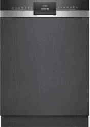 Siemens SN53ES06VE, iQ300 Smarter Geschirrspüler, Teilintegrierte Spülmaschine, 60 cm, Besteckschublade, auto Türöffnung, 3-fach rackMatic, besonders leise, intensiveZone, varioSpeed, aquaStop EEK B Besteckschublade Angebot bei HelloDeals