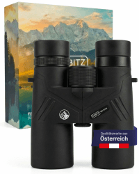 HD Fernglas 10x42 leistungsstark & IPX7-wasserdicht - Outdoorfernglas stufenlos einstellbar für Wandern, Reise, Jagd & Vogelbeobachtung - Robuster Feldstecher für Erwachsene & Jugendliche Fernglas Atlas HD-1042 Angebot bei HelloDeals