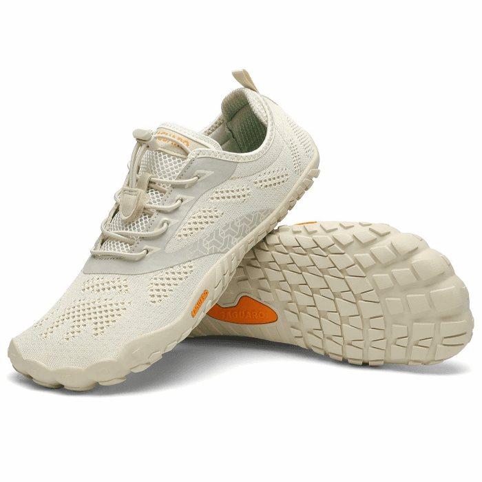 SAGUARO Barfußschuhe, Wanderschuhe, für Herren und Damen, atmungsaktiv, rutschfest, minimalistische Schuhe 41 EU Beige Angebot bei HelloDeals