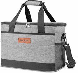 Kühltasche 33L&15L Faltbar Picknicktasche 14h Kühlung Groß Kühlbox Thermoisoliert Lunch Tasche Einkaufskörbe Wasserdicht Schmutzabweisend für Familie Büro Auto Camping Picknick BBQ Reisen Einkaufen Grau A 33l Angebot bei HelloDeals