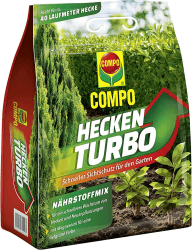 COMPO Heckenturbo - leistungsstarker Spezial-Dünger für Hecken und Neuanpflanzungen - Heckendünger für schnelles Wachstum - 4 kg, grün grün 4 kg Angebot bei HelloDeals