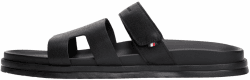Tommy Hilfiger Herren Adjustable Premium Lth Sandal Fm0fm05773Flache Sandalen 44 EU Schwarz Angebot bei HelloDeals